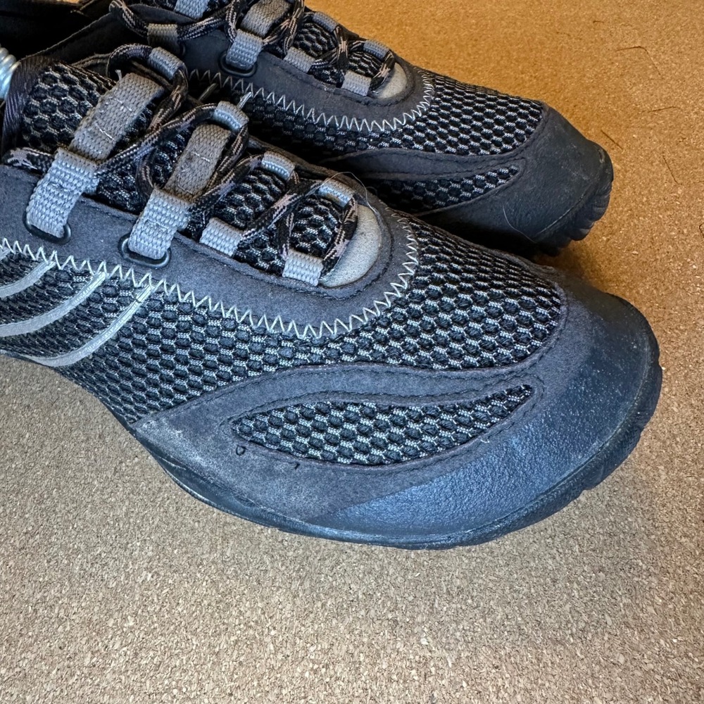 Merrell Pace Glove Black Barefoot Running Shoes Womens 6 Vibram Minimalist - Picture 2 of 11